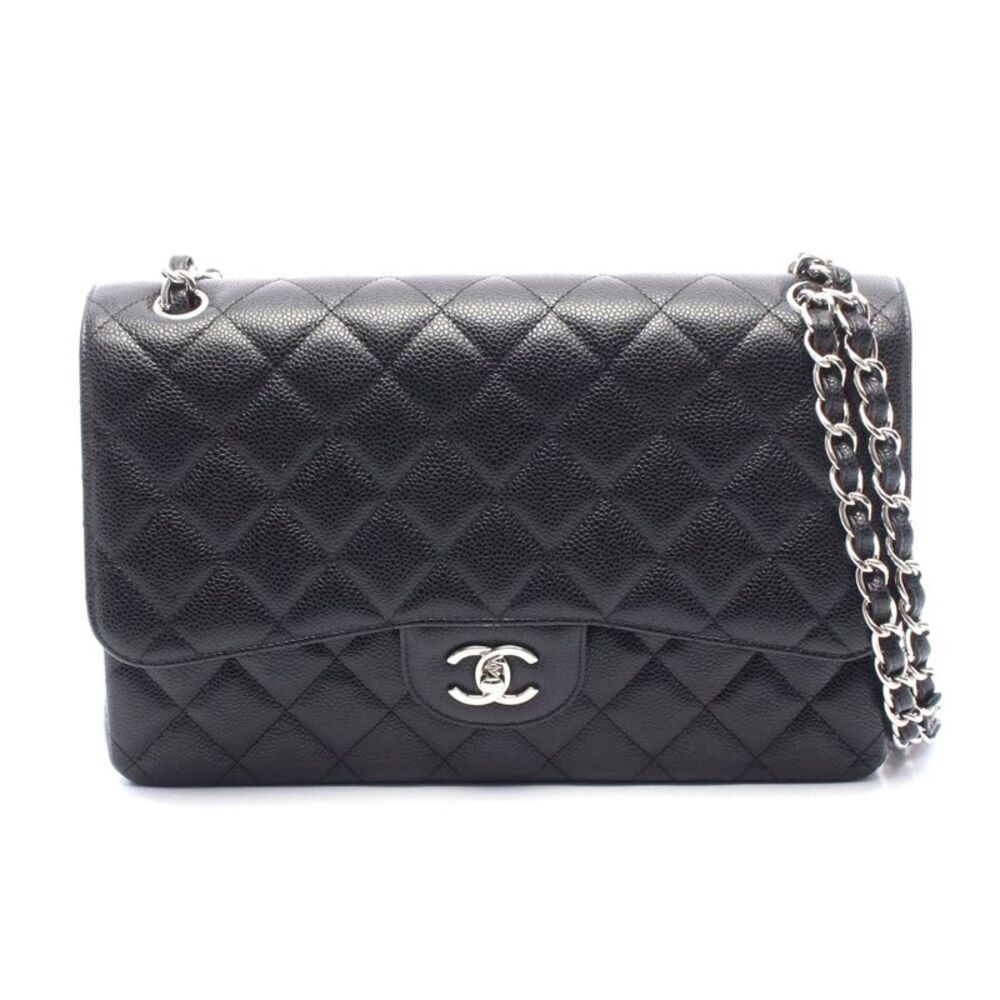 Chanel Caviar Skin Large Flap Shoulder Bag